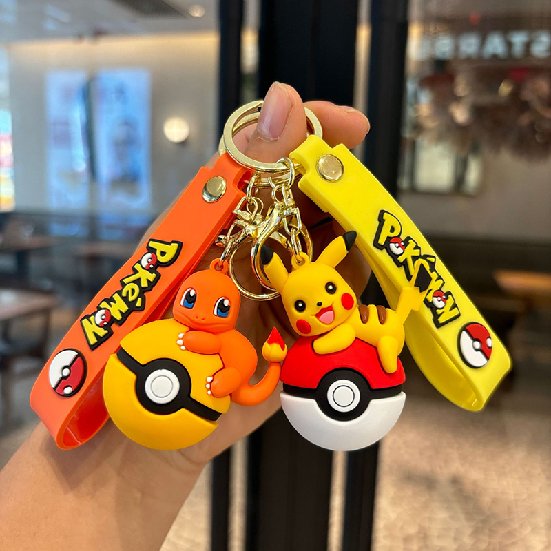 Pokeball Cosplay Prop - Брелок-покебол с фигурками Пикачу, Иви, Чармандера,