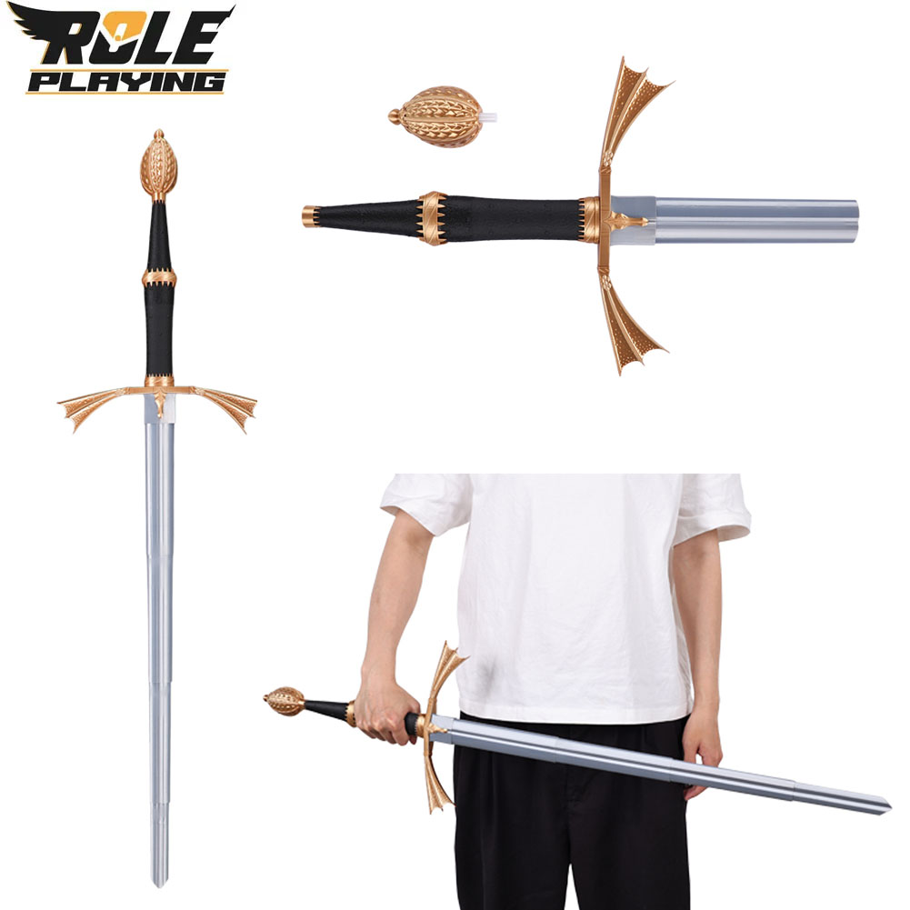 Cosplay Prop Dagger - Косплей-нож «Демон»: выдвижной, серебристый, пластиковый, для