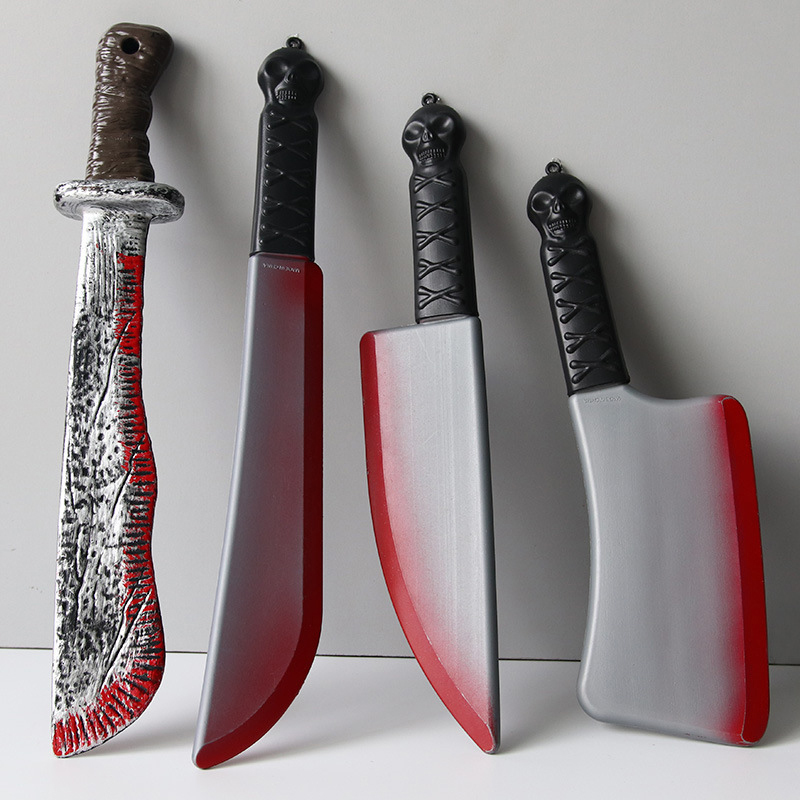 Cosplay Prop Axe - Декоративный кровавый топор, реалистичный пластиковый искусственный