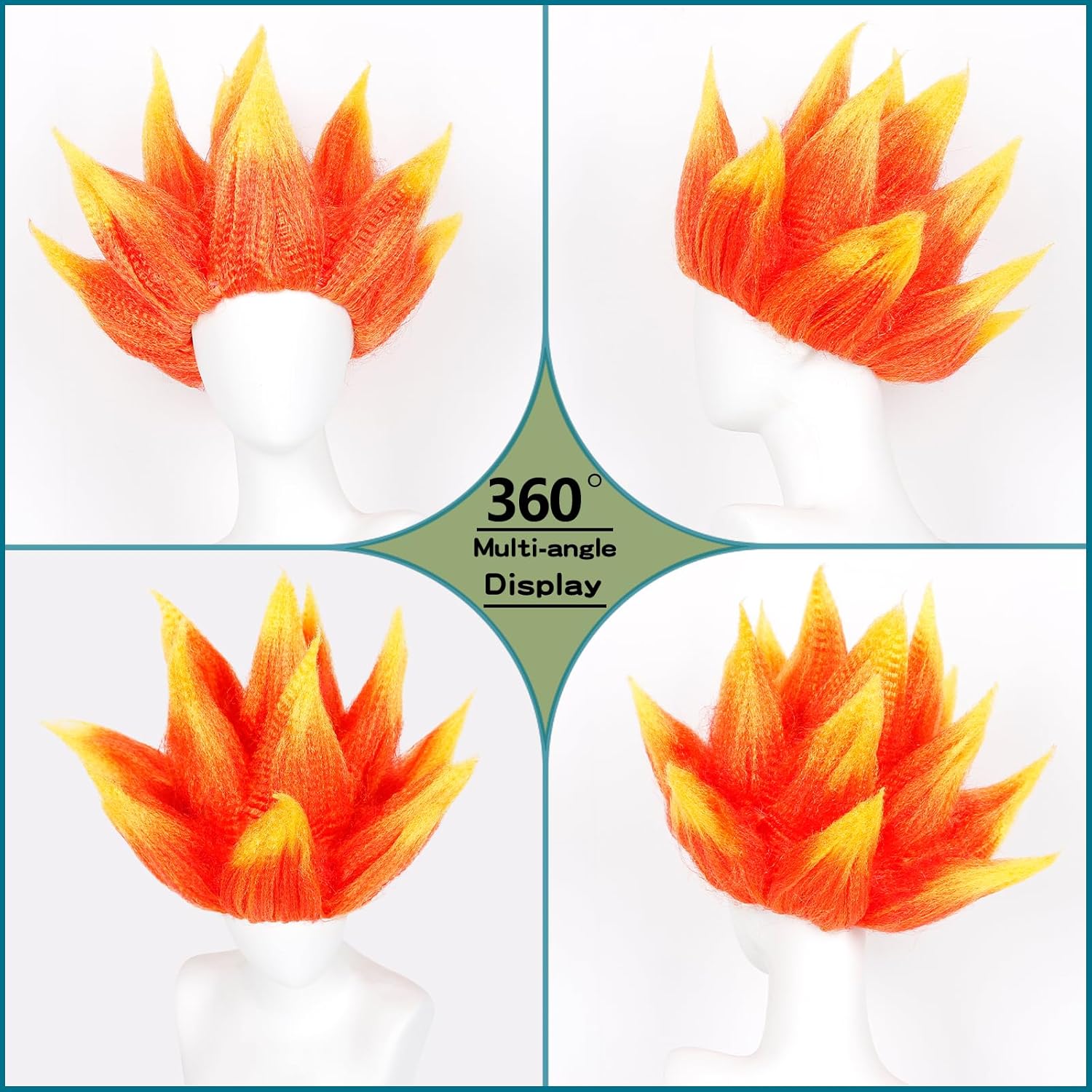 Парик для костюма с эффектом п – обзор и цена Cosplay Flame Prop