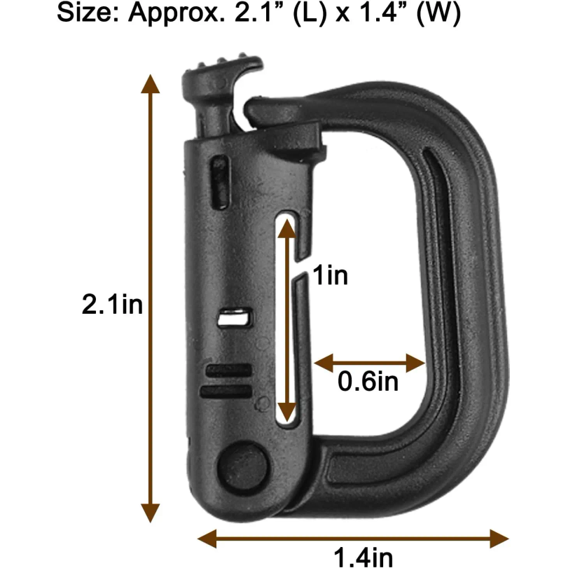 Набор из 5 пластиковых тактиче – обзор и цена D Ring Strap