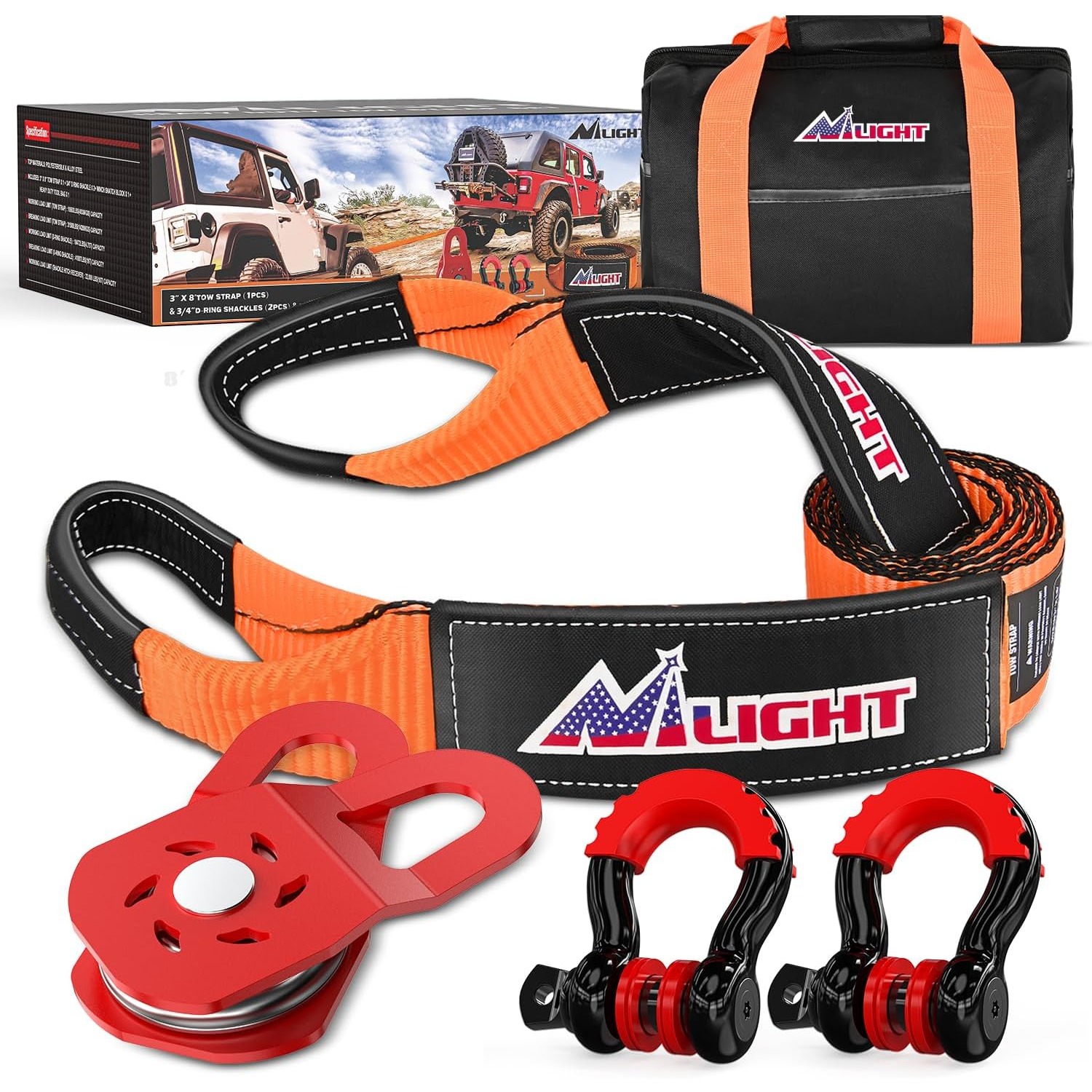 Комплект для эвакуации Nilight – обзор и цена D Ring Strap